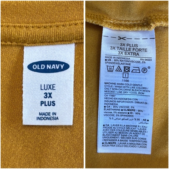 Old Navy Women’s Luxe Gold V-Neck Tunic Tee (Size 3X+) - Picture 6 of 8